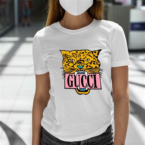 gucci embroidered tiger tee|gucci tiger sequin shirt.